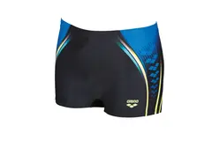 Arena M Arena one placed print short Black/Pix Blue