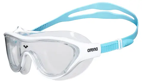 Arena The One Mask JR Clear/White/Blue,  1SIZE