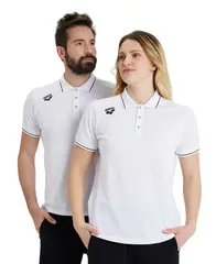 Arena Team Poloshirt Solid Cotton White