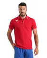 Arena Team Poloshirt Solid Cotton Red