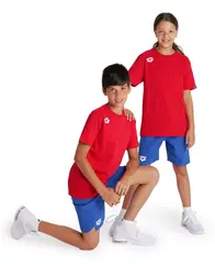 Arena Jr Team T-Shirt Panel Cotton Red