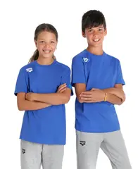 Arena Jr Team T-Shirt Panel Cotton Royal