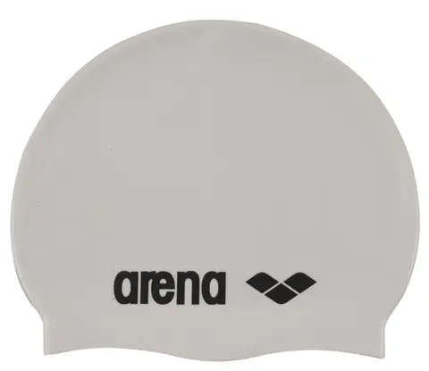 Arena Classic Silicone Cap white/black, Str. 1SIZE