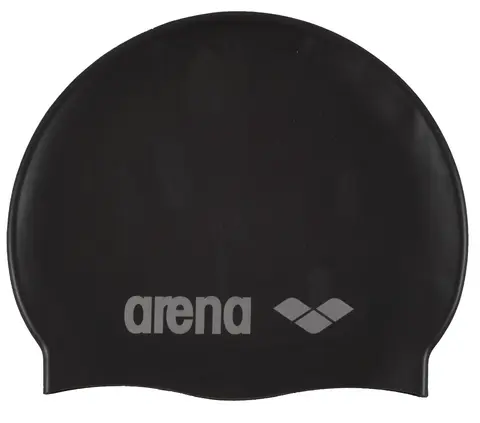 Arena Classic Silicone Jr Cap silver/black, Str. 1SIZE