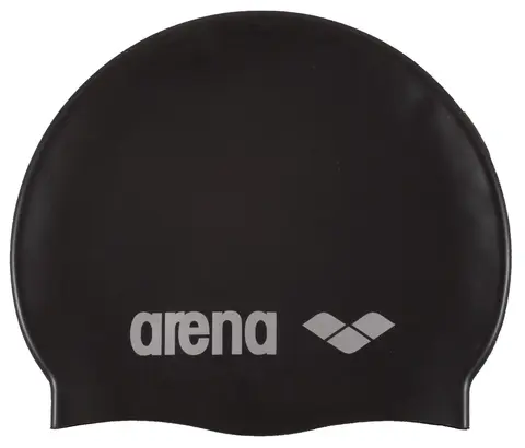 Arena Classic Silicone Jr Cap black/silver, Str. 1SIZE
