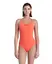 Arena W Team Swimsuit Swim Pro Solid Bright coral
