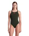 Arena W Team Swimsuit Swim Pro Solid Dark sage