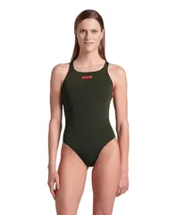Arena W Team Swimsuit Swim Pro Solid Dark sage