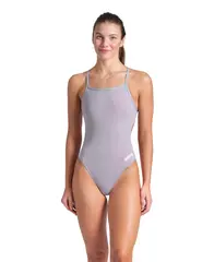 ARENA W TEAM SWIMSUIT CHALLENGE SOLID SEA FOAM-WHITE