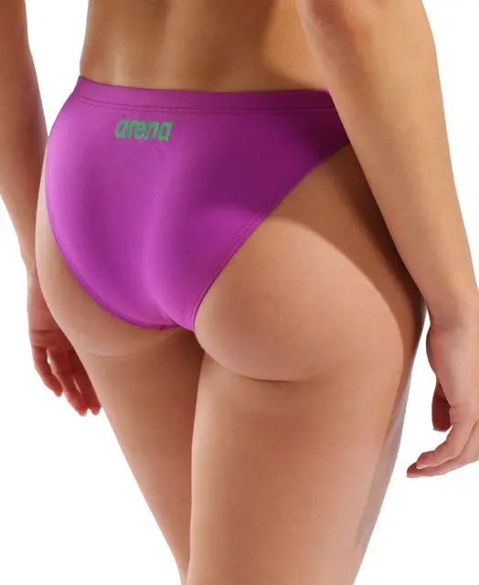ARENA W TEAM SWIM BOTTOM SOLID VERY FUCHSIA-TEAM GREEN 