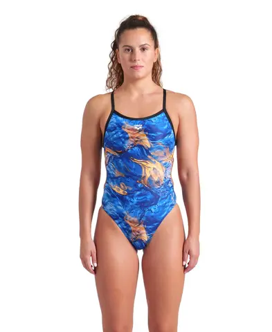 Arena W Gold Leaves Challenge Blue River Multi