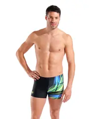 Arena MEN&#39;S ARENA BLOOM SWIM SHORT MULTI BLACK-BLACK