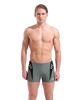 ARENA M ARENA STEPLOGO SWIM SHORT SAGE-BLACK